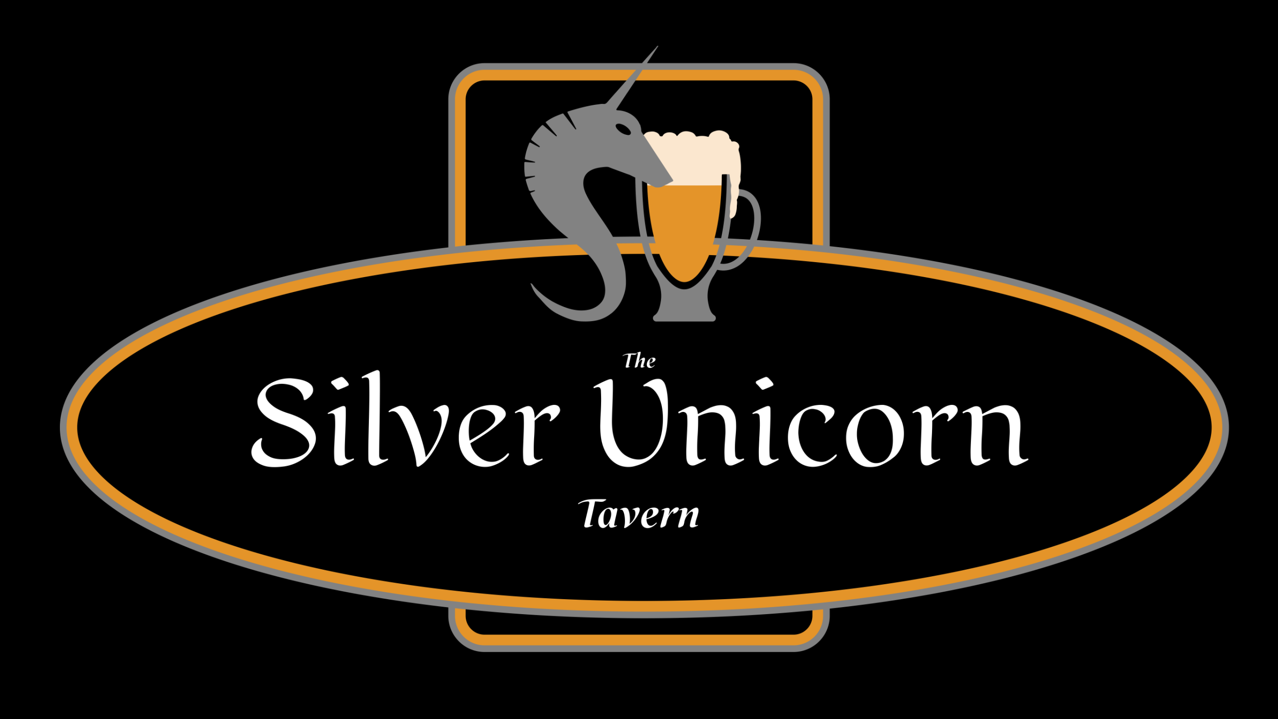 silver unicorn banner
