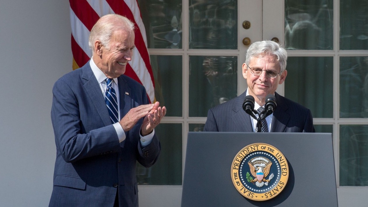 Joe biden and merrick garland